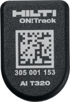 Έξυπνη ετικέτα AI T320 ON!Track Bluetooth® Ανθεκτική ετικέτα σήμανσης εξοπλισμού για παρακολούθηση της τοποθεσίας και της μεταφοράς του κατασκευαστικού εξοπλισμού στο σύστημα παρακολούθησης εργαλείων Hilti ON!Track – βελτιστοποιεί το απόθεμά σας και εξοικονομεί χρόνο στη διαχείριση